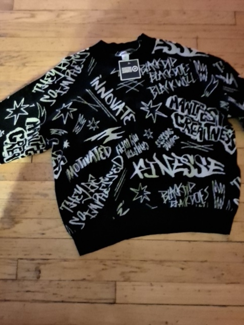 Robin Lewallen Black Graphic Crewneck Sweater- Target Black History Month